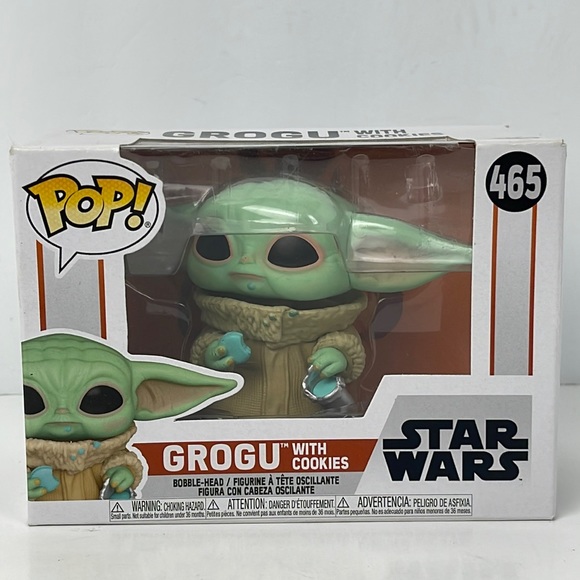 Funko Other - Funko Pop Grogu with Cookies 465 Mandalorian NEW NIB baby yoda star wars
